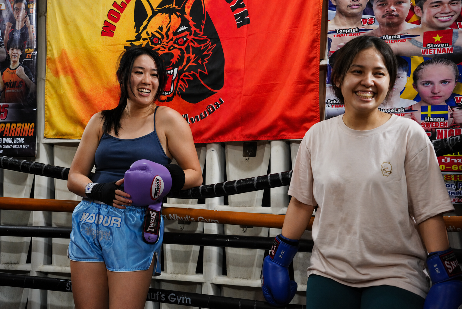 Giáo án Muay Thai fitness cho nữ xả stress tại Nhà Sói - Muay Thai fitness for women