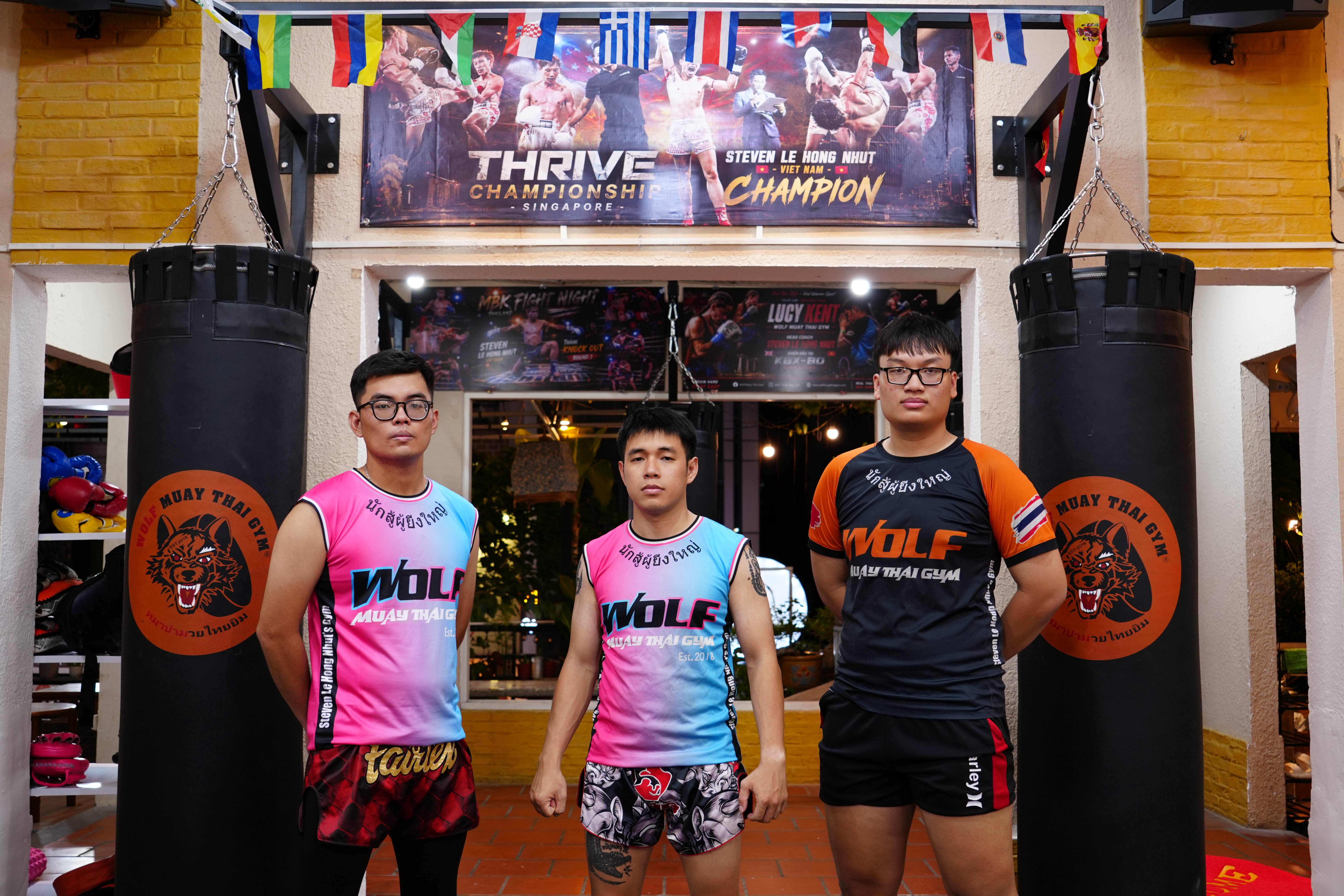 Dang ky tap Muay Thai Quan 1 tai Wolf Muay Thai Gym